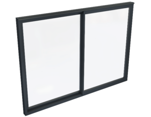 Sliding aluminium door